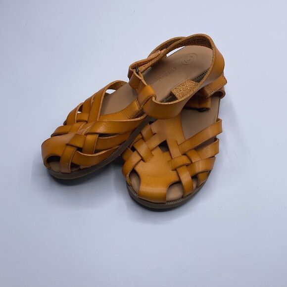 Toddler Girls Cat & Jack Ella Ankle Strap Cognac Sandal - Picture 4 of 6